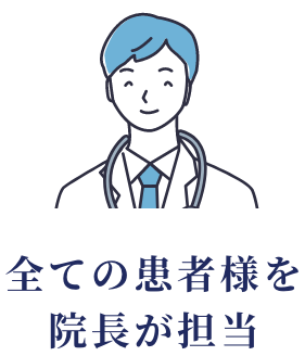 全ての患者様を院長が担当