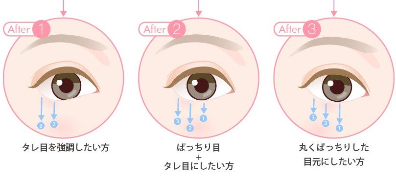 タレ目のデザイン1